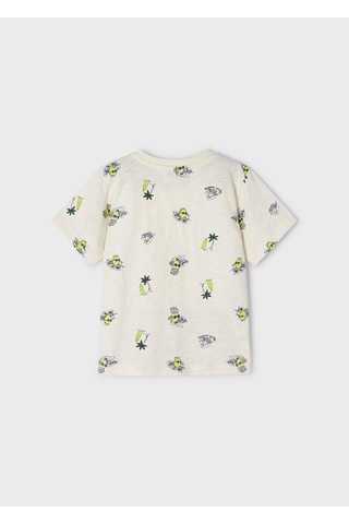 Mayoral Erkek Çocuk Baskılı Tshirt KREM
