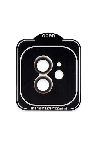Joko - 343 - Apple iPhone Uyumlu 11 Pvd Metal Kamera Lens - Glblseme - - Turuncu