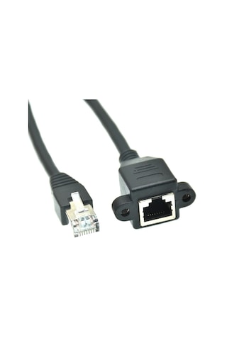 5079 Rj45 Dişi Erkek Uzatma 3M Panel Tipi Cat6 Montaj Kablosu