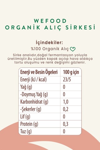 Organik Alıç Sirkesi 500 Ml 2'li