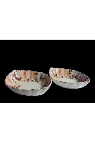 Dijital Desenli Oval Salata Kasesi 30cm 27cm Çok Renkli