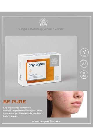 Beisya Cilt Sorunları için Çay Ağacı Sabunu 90 G
