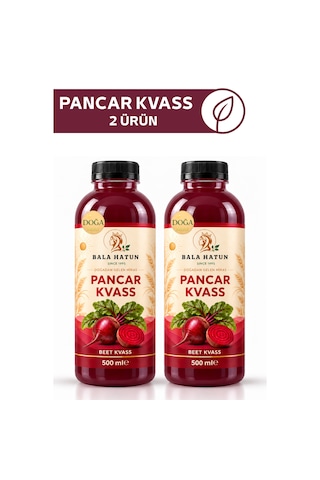 Bala Hatun Pancar Kvass 500ml - Doğal Fermente 2'li Pet Şişe
