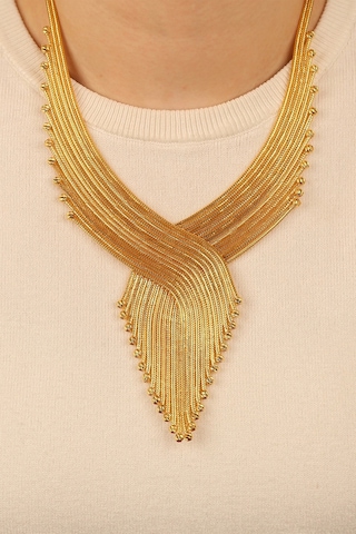 Çgkmücevherat Kalze Dorikalı Altın Kolye Klzdrklkly12 Gold