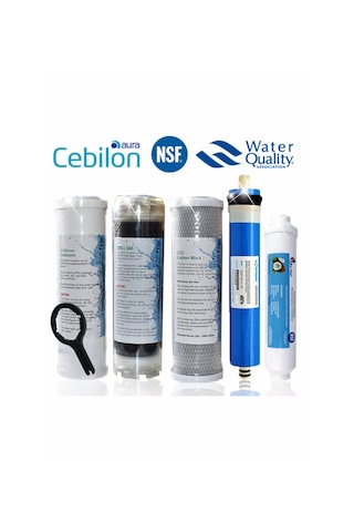 Cebilon Uyumlu 5 Li Su Arıtma Filtresi Seti Açık Kasa Lg Membranlı Inline Filtre Seti Nsf Sertifikalı Su Arıtma Filtre Takımı Filtre Seçeneği - 5 Li Filtre Seti