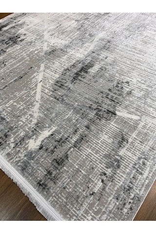 Akrilik Gri Mavi Işıltılı Makina Halısı 160x230 Gri Mavi