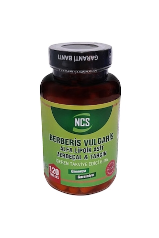 Ncs Berberis Vulgaris Alfa Lipoik Asit Tarçin Zerdeçal 3 Kutu
