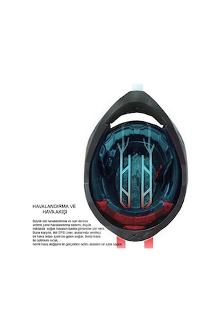 Nexx SX.100 Skyway Kask Gri-Kırmızı