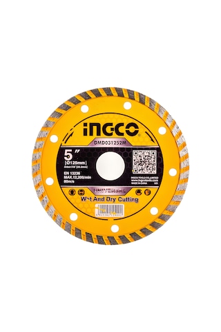 Ingco DMD031252HT 125x22.2MM Ultra İnce Elmas Seramik Kesme Diski Islak Kuru
