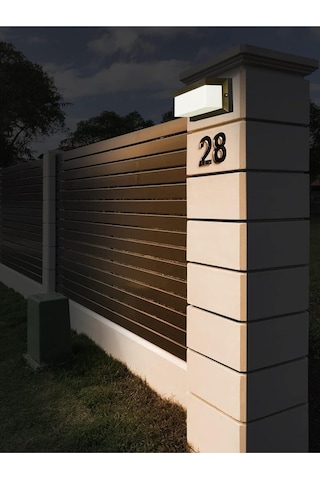 Bahçe Aydınlatması Led Işık Zita Ultra Şapkalı Bahçe Duvar Aplik 5 CM E27 Duylu Diğer