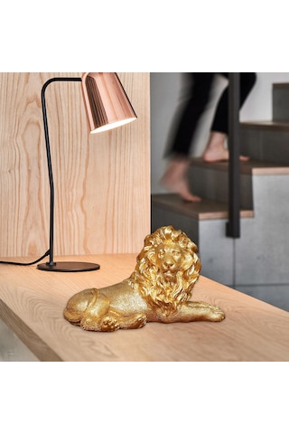 Dolıty Aslan Heykel Masa Centerpiece Modern Heykeli Yatak Yatmak