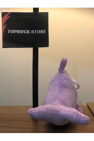 Sevimli Yunus Balığı Peluş Oyuncak Hediyelik Oyuncak Anahtarlık Uyku Arkadaşı 12 Cm Mor