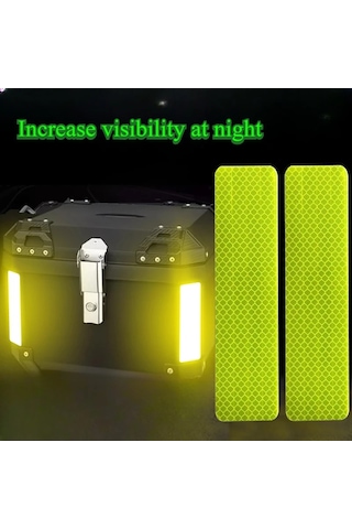 4 Adet Yansıtıcı Şeritler Gece Güvenlik Uyarı Motosiklet