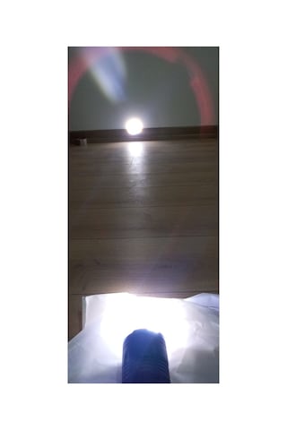 El Feneri Zoomlu Çok Fonksiyonel Aydınlatmalı Usb Şarzlı Siyah