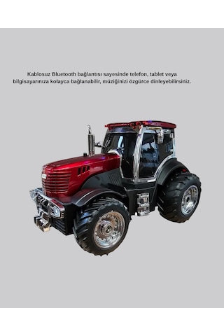 Traktör Tasarımlı Bluetooth Hoparlör 12w Tws Destekli Nostaljik Model