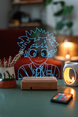 Deku Izuku My Hero Academia 16 Renk Kumandalı 3d Gece Lambası