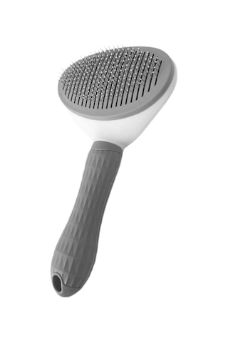 Markapet Kendini Temizleyen Tuşlu Kedi Köpek Tarağı Gri 10 x 20 CM