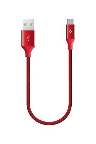Ttec AlumiCable Type-C Kablo Kırmızı 30cm - 2DK26K