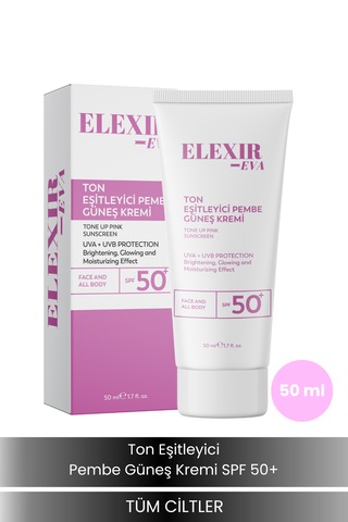 Spf 50+ Güneş Kremi Leke Karşıtı Günlük Güneş Koruyucu Uva & Uvb Koruma Desteği 50 Ml