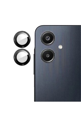 Forzacase Samsung Galaxy A06 İle Uyumlu Kamera Camı Lens Koruyucu Halka Seti - Fc381 Siyah
