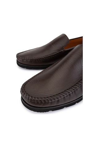 Tamer Tanca Erkek Hakiki Deri Kahverengi Loafer Ayakkabı 478 B1202 Erk Ayk Y25 Kahve Dr Kahverengi
