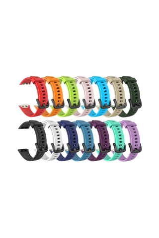 Huawei Band 6 Uyumlu Krd-47 Uyumlu Zore Kordon Beyaz