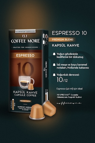 Coffee More 10 Espresso Kapsül Kahve 37900450