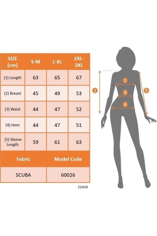 Modasize Kadın Uzun Kollu V Yaka Düşük Omuz Geometrik Desen Şardonlu Dalgıç Bluz Desenli
