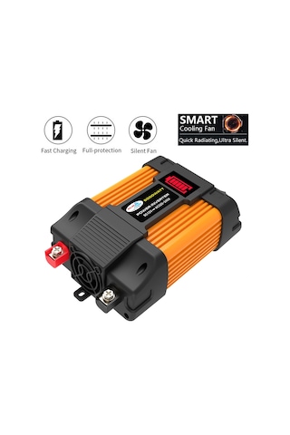 Little Wasp 12v - 220v 6000w Led Ekranlı Ve Çift Usb'li Araç Güç Çeviricisi