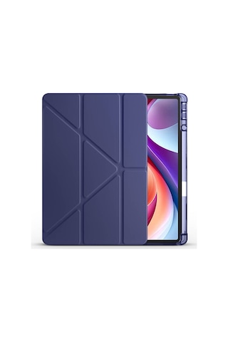 Lenovo M11 Tb-330fu 11inç 2024 Kılıf Kalem Bölmeli Trifolding Case