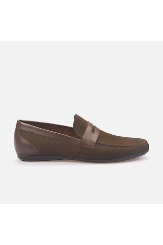 Kemal Tanca Erkek Loafer 255-1 Kahve Nubuk