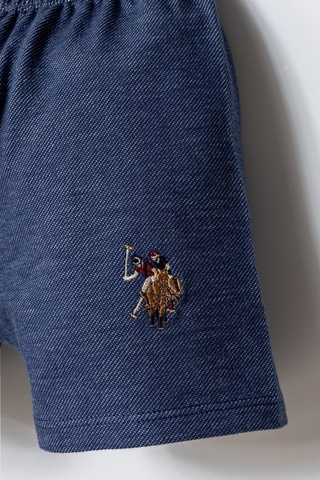 U.s. Polo Assn. Erkek Bebek Beyaz Şort Takım 5274-49987 Beyaz
