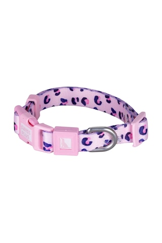 Swissplus Urban Paws Pink Leo Recycled Köpek Tasması - 15 Mm Beyaz - Pembe