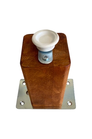 Kale 15cm Ayarlı Ahşap Ayak Mobilya Masa Ve Dolap Ayağı 15cm Ceviz Kayın/gürgen Ağacı