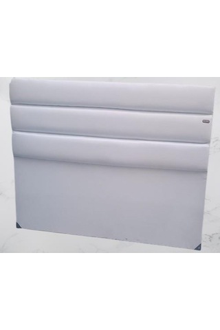 Dk El Yapımı Suni Deri Kumaş Çift Kişilik Başlık Beyaz 150 CM