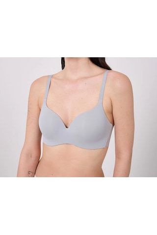 Freshness Msf02 Geniş Sırt Kuşaklı Lazer Kesim Sütyen Gri