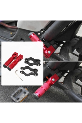 Homyl Evrensel Ayak Pegs Braketli Katlanmış Kaymaz Bisiklet Kir