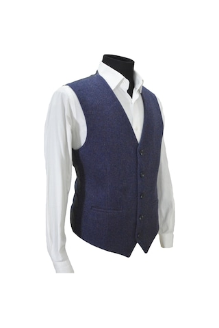 Mentor Regalo Erkek Yelek V Yaka Lacivert Kaşe 50453