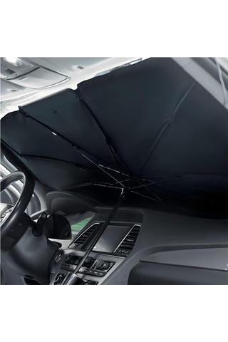 Araba Güneşlik İç Ön Cam, Katlanır Araba Güneşliği Şemsiyesi, Uv Işınlarının% 99,9'unu Engeller, Arabalar, Suv'lar, Kamyonlar İçin 140x79cm Kaliteli Kılıf .