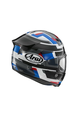 Araı Kask-quantıc Abstract Blue Çok Renkli