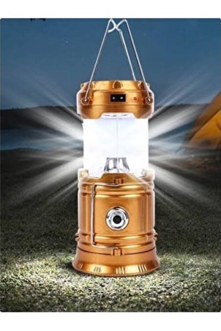 Atabayonline Güneş Enerjili Çok Fonksiyonlu Kamp Feneri Kamp Mavi