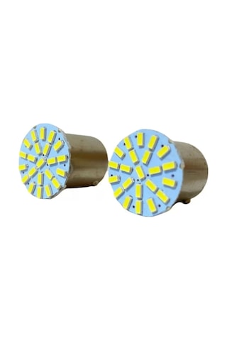 Çakarlı 18 Led Çiçek 93 Tek Duy Beyaz