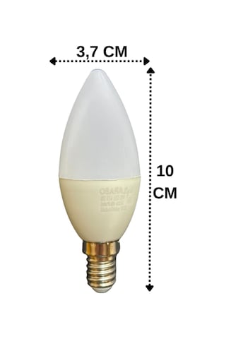 6w 50w Günışığı 4000k E14 Led Mum Ampul, 4 Adet Diğer