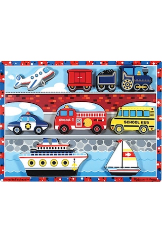 Melissa And Doug Ahşap Tombul Yapboz Araçlar