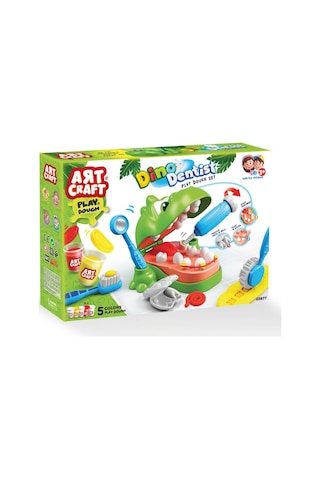 03677 Dino Dişçi Hamur Set Çok Renkli