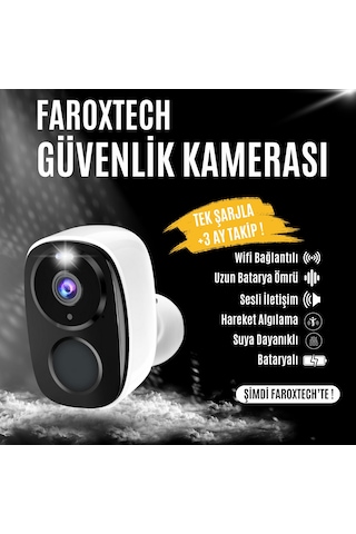 Kablosuz Wi-fi Güvenlik Kamerası Fhd 1080p, Bataryalı, Pır Hareket Algılama, İki Yönlü Ses