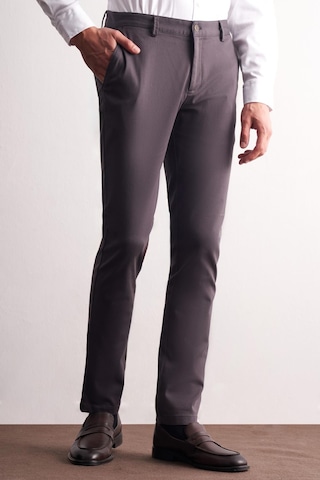 İmza Antrasit Yan Cep Düz Paça Pamuklu Slim Fit Chino Casual Pantolon 1003255165 Antrasit
