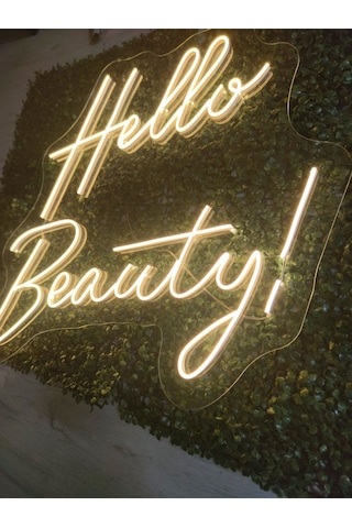 Hello Beauty Neon Led Tabela 50x70cm