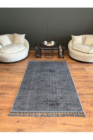 Saraz Halı Puffy Kabartma Desenli Yıkanabilir Kaymaz Taban Salon Halısı Mutfak Koridor Halısı S51