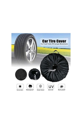 Dancemonkey 4 Adet/takım L Su Geçirmez Lastik Kapağı, Toz Geçirmez Araba Yedek Lastik Koruyucu